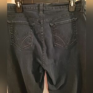 NYDJ bootcut jeans with sparkle pockets, sz 14 length 28
